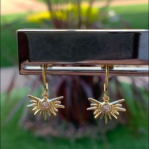 Sunburst drop earrings nwt